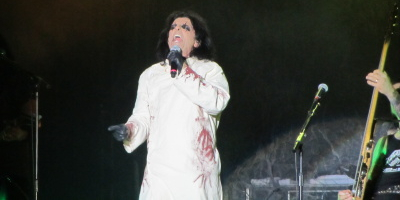 Alice Cooper with doll at Getaway Festival